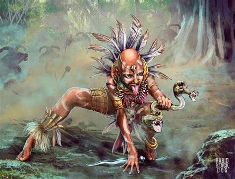 Witch doctor of mystical draconians